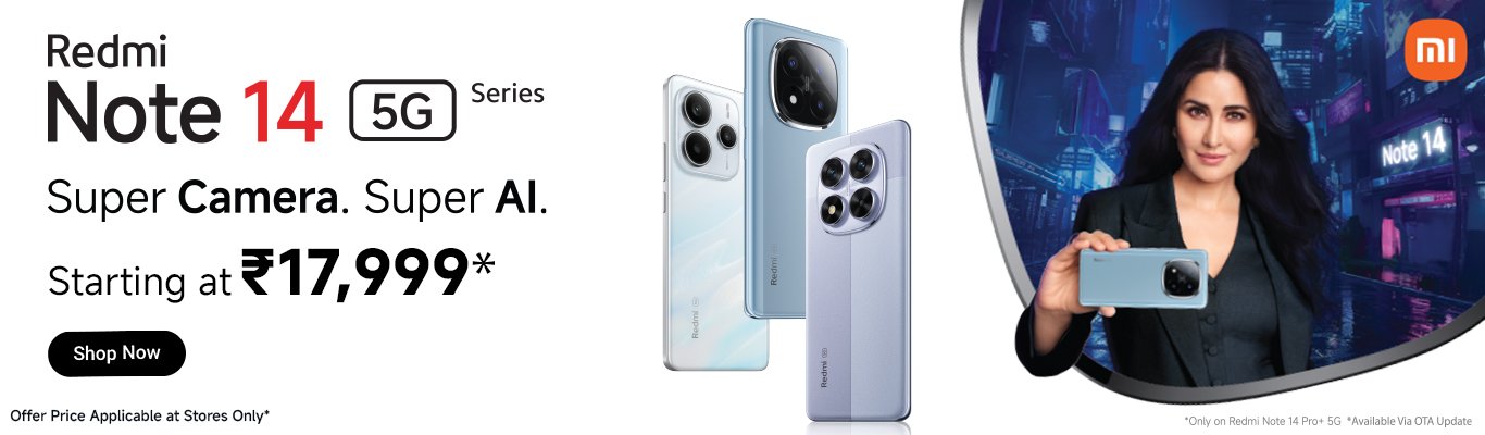 Redmi Note 14 5G Series Desktop Banner